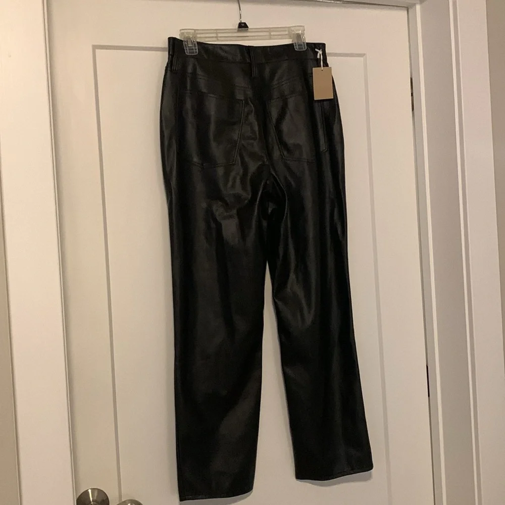 Madewell The Perfect Vintage Straight Leather Pant. Size 29. - Picture 6 of 8